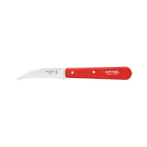 Paring knife N°114, stainless steel, 7 cm, "Les Essentiels", Red - Opinel