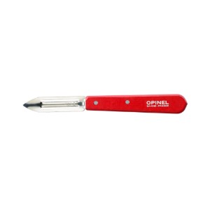 N°115 peeler, stainless steel, 6 cm, "Les Essentiels", Red - Opinel