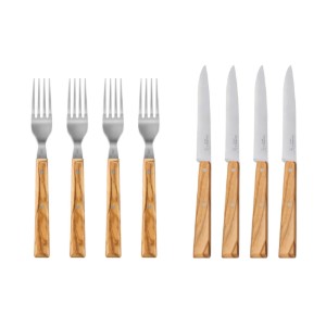 Set di posate da 8 pezzi, acciaio inossidabile, "La Table au Soleil" - Opinel
