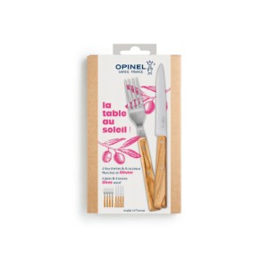 Set di posate da 8 pezzi, acciaio inossidabile, "La Table au Soleil" - Opinel