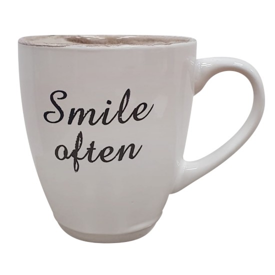 Tazza in porcellana, 450 ml, "Old Letter" - Viejo Valle