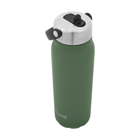Thermos bottle for drinks, stainless steel, 700 ml, "Explorer Flip Straw", Jasper - S'well