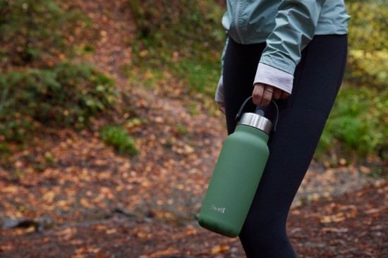 Thermos bottle for drinks, stainless steel, 700 ml, "Explorer Flip Straw", Jasper - S'well