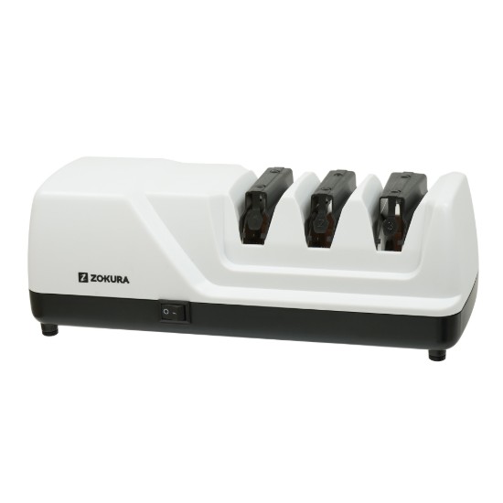 3-stage electric knife sharpener, 18W - Zokura