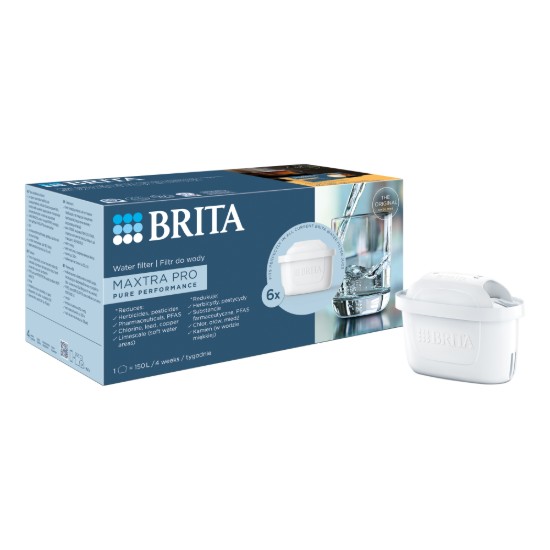 Set med 6 BRITA MAXTRA PRO Pure Performance vattenfilter