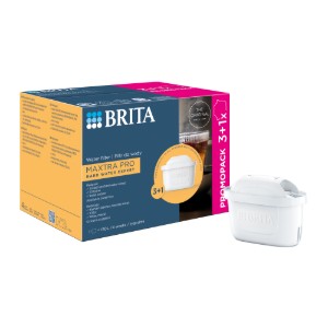 Sraith de 3+1 scagairí Saineolaí Uisce Crua BRITA Maxtra PRO