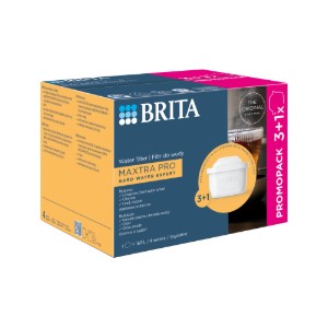 Sraith de 3+1 scagairí Saineolaí Uisce Crua BRITA Maxtra PRO