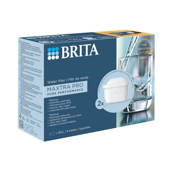 Set med 2 BRITA MAXTRA PRO Pure Performance vattenfilter