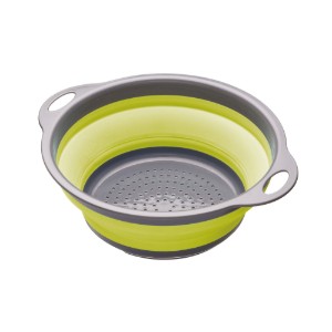 Collapsible colander, 24 cm, green - Colourworks