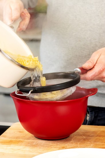 Rustfri stålsi, 18cm, "Empire Red" - KitchenAid mærke