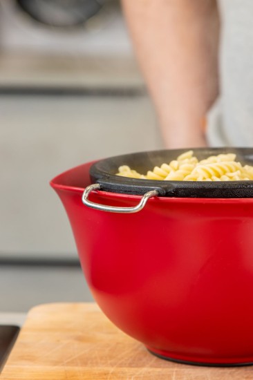 Rustfri stålsi, 18cm, "Empire Red" - KitchenAid mærke