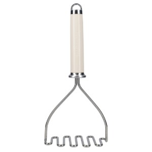 Espremedor de puré manual, 26 cm, aço inoxidável, Almond Cream - KitchenAid
