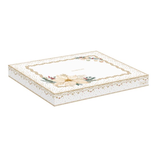 Glass plate, 27cm, "White Elegance" - Nuova R2S
