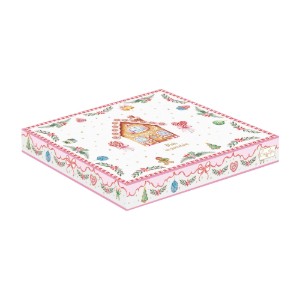 Star-shaped platter, porcelain, 22.5 x 22.5 cm, "Sweet Christmas" - Nuova R2S