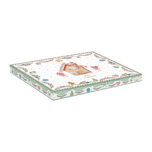 Porcelain Christmas tree-shaped platter, 25.5 x 20.5 cm, "Sweet Christmas" - Nuova R2S