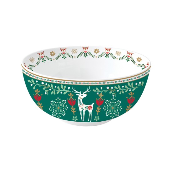Porcelænsskål, 15 cm, "Christmas Folk" - Nuova R2S