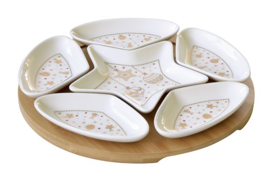 7 parçalı meze servis seti "Christmas Lights" - Nuova R2S