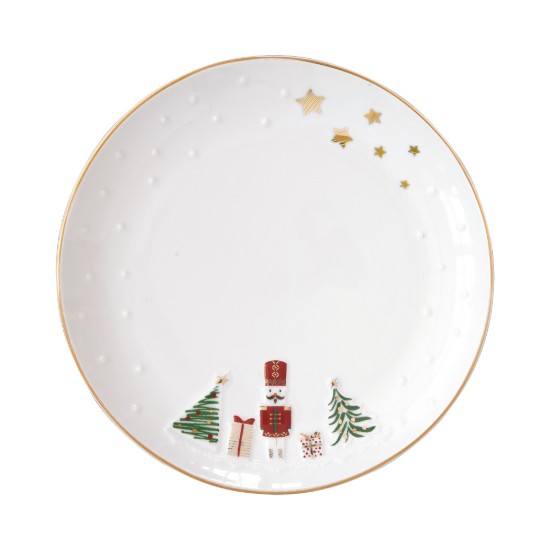 Sett ta' 2 platti, b'disinn imnaqqax, 16cm, "Let it Snow" - Nuova R2S