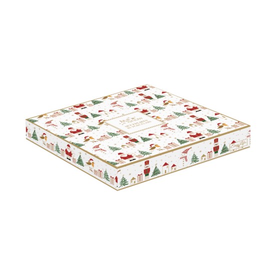 Sett ta' 2 platti, b'disinn imnaqqax, 16cm, "Let it Snow" - Nuova R2S