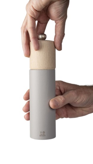 Salt grinder, 21 cm, "Boreal Z", Pebble Grey - Peugeot