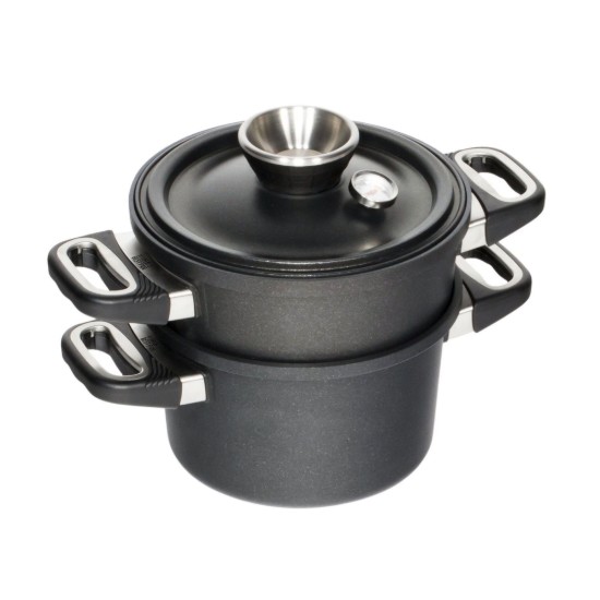 3-osaline auruküpsemiskomplekt, alumiinium, 24 cm/4,5 L - AMT Gastroguss