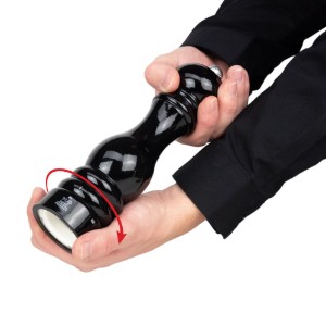 Salt grinder, 22 cm, "Paris u'Select Z", Black Lacquered - Peugeot