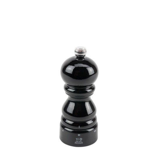 Salt grinder, 12 cm, "Paris u'Select Z", Black Lacquered - Peugeot