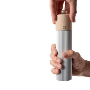 Salt grinder, 22 cm, "Line", Aluminium - Peugeot