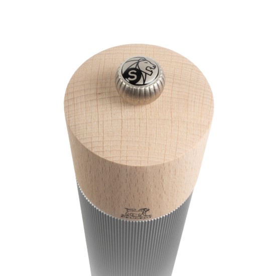 Salt grinder, 22 cm, "Line", Aluminium - Peugeot