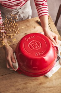 Loaf baking dish, ceramic, 30 cm, Burgundy - Emile Henry