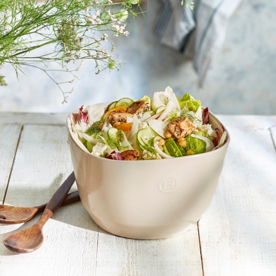 Salad bowl, ceramic, 22 cm/3.7 L, Clay - Emile Henry