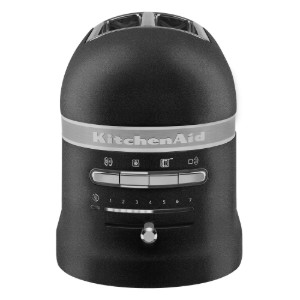 2-slot toaster, Artisan@, 1250W, "Cast Iron Black" color - KitchenAid brand