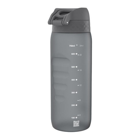 Vesipullo, kierrätettävä, 750ml, Grey - Ion8