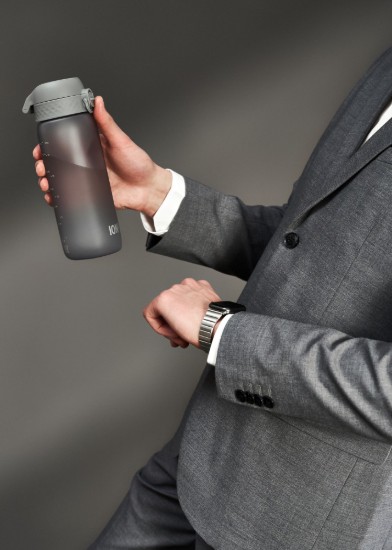 Vesipullo, kierrätettävä, 750ml, Grey - Ion8
