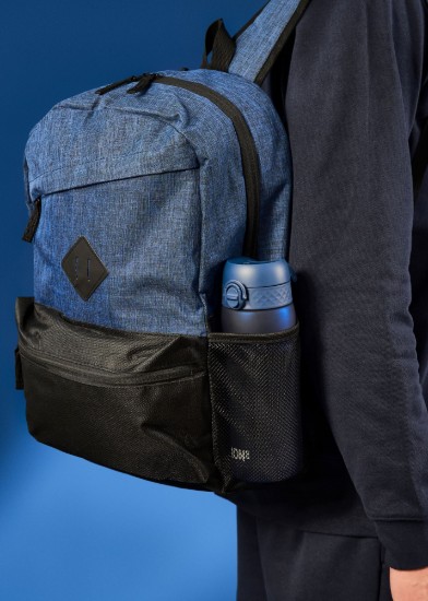 Vesipullo, kierrätettävä, 750ml, Navy - Ion8