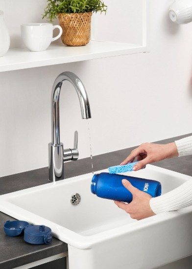 Vesipullo, kierrätettävä, 750ml, Navy - Ion8