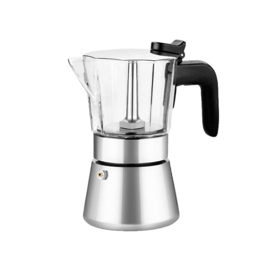 Kaffetrakter i rustfritt stål/glass, 170 ml, "Flavour Crystal" - BRA