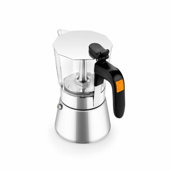 Kaffetrakter i rustfritt stål/glass, 170 ml, "Flavour Crystal" - BRA