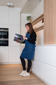 "Denim" kitchen apron, Blue - Tiseco