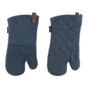 Conjunto de 2 luvas de cozinha, Dark Blue - Tiseco