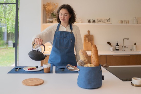 Kitchen apron, Dark Blue - Tiseco