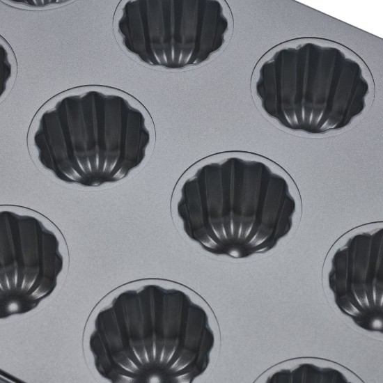 12-compartment canneles tin, 34 x 26 cm - de Buyer