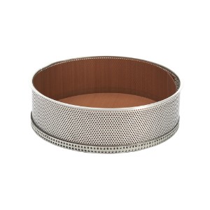 Rei'itetty kakkuvuoka, leivinpaperi sisältyy hintaan, 24 cm, ruostumatonta terästä - de Buyer