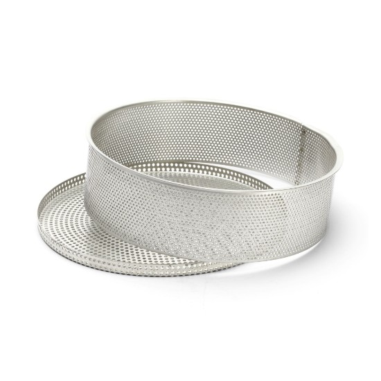 Rei'itetty kakkuvuoka, leivinpaperi sisältyy hintaan, 24 cm, ruostumatonta terästä - de Buyer