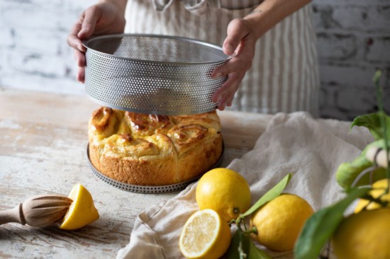 Rei'itetty kakkuvuoka, leivinpaperi sisältyy hintaan, 24 cm, ruostumatonta terästä - de Buyer