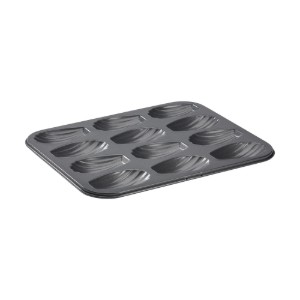 12-compartment madeleine tin, 26 x 20 cm, steel - de Buyer 12-compartment madeleine tin, 26 x 20 cm, steel - de Buyer