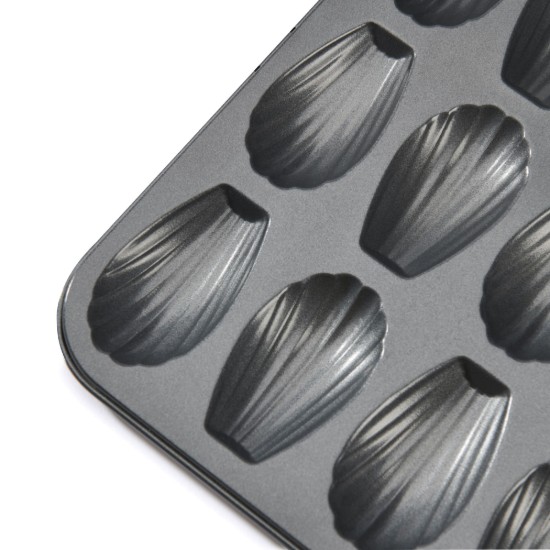 12-compartment madeleine tin, 26 x 20 cm, steel - de Buyer