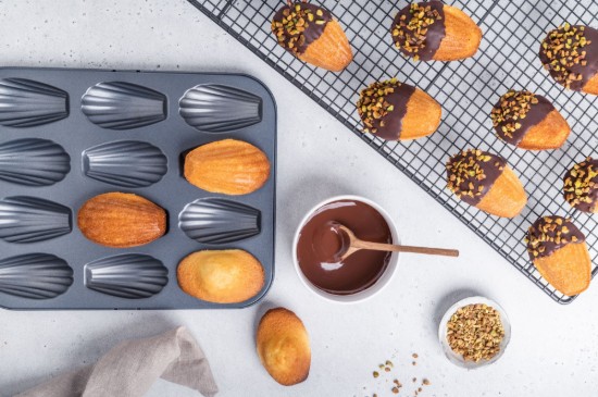 12-compartment madeleine tin, 26 x 20 cm, steel - de Buyer