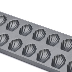 20-compartment mini-madeleine tin, 40 x 12 cm, steel - de Buyer