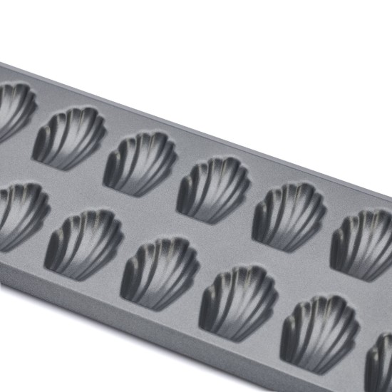 20-compartment mini-madeleine tin, 40 x 12 cm, steel - de Buyer